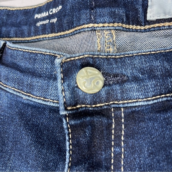 AG Adriano Goldschmied Prima Cigarette Crop Jeans Women’s 31 Blue Mid Rise Denim - Picture 6 of 14
